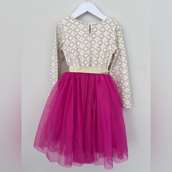 Girls Origami Dress Size 6 - Picture 2 of 3